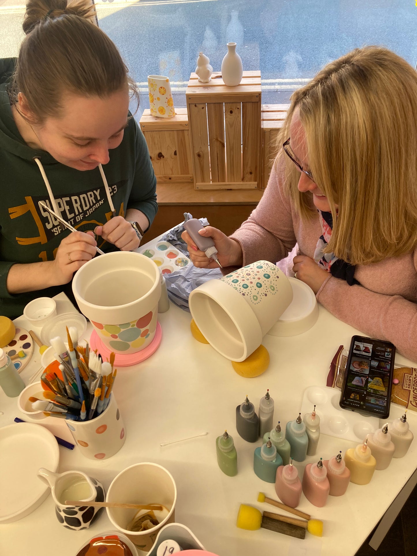 May Grown Ups Pottery Painting Evening ✨