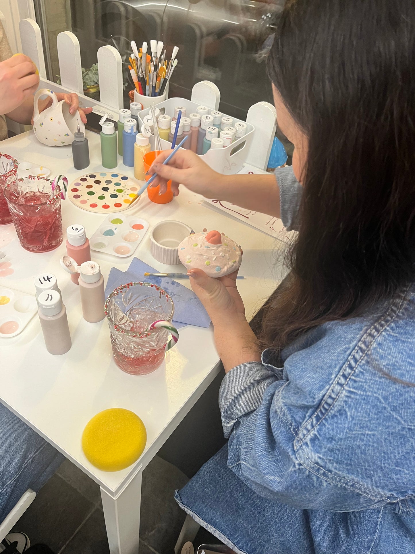 Hello Spring Sip & Glaze Cocktail & Pottery Painting Evening