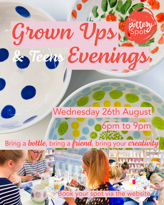 August Grown Ups and Teens Evening