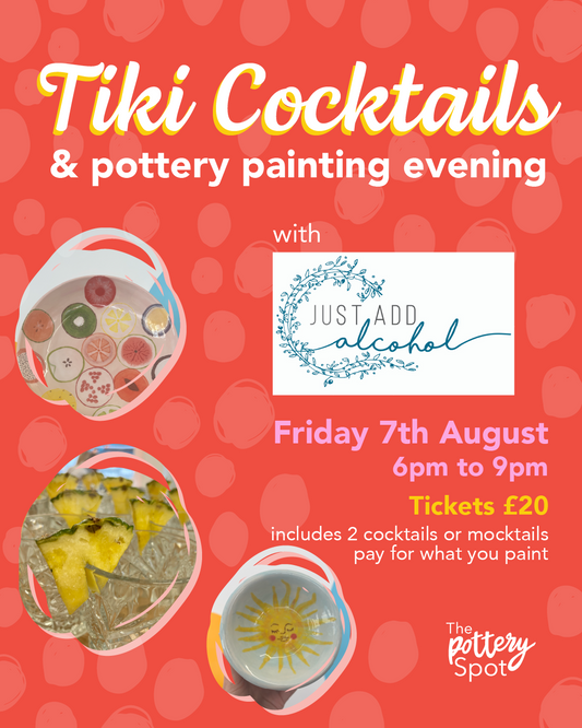 Tiki Cocktail and Pottery Painting Evening